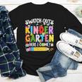 Watch Out Kindergarten Here I Come Back To School Girls Kids Youth Long Sleeve Tee Watch Out Kindergarten Here I Come Back To School Girls Kids Youth Long Sleeve Tee