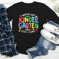 Watch Out Kindergarten Here I Come Kinder Back To School Kid Youth Long Sleeve Tee