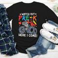 Watch Out Pre-K Here I Come Monster Truck Back To School Youth Long Sleeve Tee
