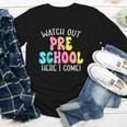 Watch Out Preschool Here I Come Back To School Youth Long Sleeve Tee Watch Out Preschool Here I Come Back To School Youth Long Sleeve Tee