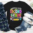 Watch Out Second Grade Here I Come Back To School Boys Girls Youth Long Sleeve Tee