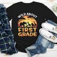 Wild About First Grade Zoo Animals Back To School Safari Youth Long Sleeve Tee Wild About First Grade Zoo Animals Back To School Safari Youth Long Sleeve Tee