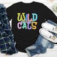 Wildcats School Spirit Groovy Back To School Girls Youth Long Sleeve Tee Wildcats School Spirit Groovy Back To School Girls Youth Long Sleeve Tee