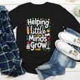 Women's Helping Little Minds Grow Back To School Apparel Youth Long Sleeve Tee Women's Helping Little Minds Grow Back To School Apparel Youth Long Sleeve Tee