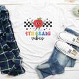 4th Grade Vibes Retro Groovy Apple Back To School Youth Long Sleeve Tee