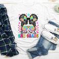 Back To School Bruh I'm In 2nd Grade Cute Girls Messy Bun Youth Long Sleeve Tee
