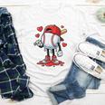 Baseball Ice Cream Drip Valentines Day Sports For Kids Boys Youth Long Sleeve Tee