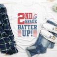 Baseball Second Grade Back To School 2nd Grade Batter Up Youth Long Sleeve Tee