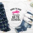 Born To Riding Forced To Go To School Back To School Youth Long Sleeve Tee Born To Riding Forced To Go To School Back To School Youth Long Sleeve Tee