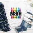 BRUH Back To School Colorful Crayons First Day Of School Youth Long Sleeve Tee BRUH Back To School Colorful Crayons First Day Of School Youth Long Sleeve Tee