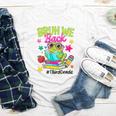 Bruh We Back Third Grade Cute Frog Back To School Youth Long Sleeve Tee