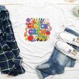 Crayon Crew Cute Back To School Vibes Student Youth Long Sleeve Tee