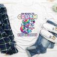 Crush Kindergarten Girls Back To School Unicorn First Day Youth Long Sleeve Tee