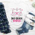 Cute 3rd Grade Vibes Cat Kitten Lover Back To School Girls Youth Long Sleeve Tee Cute 3rd Grade Vibes Cat Kitten Lover Back To School Girls Youth Long Sleeve Tee