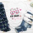 Cute 6th Grade Vibes Cat Kitten Lover Back To School Girls Youth Long Sleeve Tee