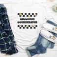 Education Coordinator Groovy Back To School Checkered Youth Long Sleeve Tee