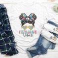 Fifth Grade Vibes Messy Hair Bun Girl Back To School 5th Youth Long Sleeve Tee Fifth Grade Vibes Messy Hair Bun Girl Back To School 5th Youth Long Sleeve Tee