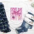 First Day Of School Girls Coquette Bow Back To School Performance Youth Long Sleeve Tee First Day Of School Girls Coquette Bow Back To School Performance Youth Long Sleeve Tee