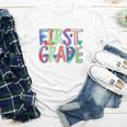 First Grade Back To School Happy First Day Of School Youth Long Sleeve Tee