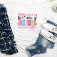 Girl First Day Of School Coquette Bow Pink Back To School Youth Long Sleeve Tee Girl First Day Of School Coquette Bow Pink Back To School Youth Long Sleeve Tee