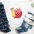 Girls Back To School Apple Toddler First Day Of Preschool Youth Long Sleeve Tee