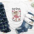 Girls Back To School Cappuccina Italian Brainrot First Grade Youth Long Sleeve Tee