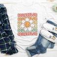 Groovy School Counselor Cute Daisy Flower Back To School Youth Long Sleeve Tee