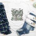 Happy 100th Day Of School Baseball Camo Boys Kids Toddler Youth Long Sleeve Tee
