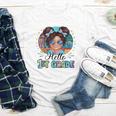 Hello 1st Grade Girl Back To School Kids Boys Girls Youth Long Sleeve Tee