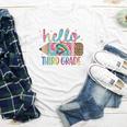 Hello Third Grade Pencil Tie Dye Back To School 3rd Grade Youth Long Sleeve Tee