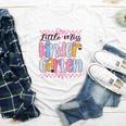 Little Miss Kindergarten Back To School Girls Coquette Bow Youth Long Sleeve Tee Little Miss Kindergarten Back To School Girls Coquette Bow Youth Long Sleeve Tee