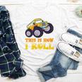 Monster Truck School Bus This Is How I Roll Back To School Youth Long Sleeve Tee Monster Truck School Bus This Is How I Roll Back To School Youth Long Sleeve Tee