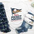 Pat's Pocket Pancakes Flag Baseball On Pancake Youth Long Sleeve Tee