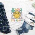 Peace Love 6th Grade Cute Smile Face Back To School Girls Youth Long Sleeve Tee