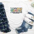Retro Checkered School Nurse Squad Back To School Graduation Youth Long Sleeve Tee Retro Checkered School Nurse Squad Back To School Graduation Youth Long Sleeve Tee
