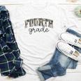 Retro Fourth Grade Camo Back To School Girls Boys 4th Grade Youth Long Sleeve Tee