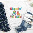 Steppin Into Fourth Grade Back To School First Day 4th Grade Youth Long Sleeve Tee Steppin Into Fourth Grade Back To School First Day 4th Grade Youth Long Sleeve Tee