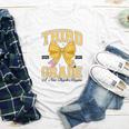 Third Grade Back To School First Day Pencil Bow 2025 Girls Youth Long Sleeve Tee