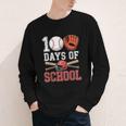 100 Days Of School Baseball Player Teacher Student Youth Long Sleeve Tee