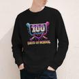 100 Drippy Days Of School Baseball For Boy Kids Youth Long Sleeve Tee