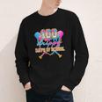 100 Drippy Days Of School Baseball Ice Cream Drip Boys Kids Youth Long Sleeve Tee