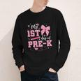 My 1st Day Of Pre-K PreK Pre K 2025 Back To School Girls Youth Long Sleeve Tee