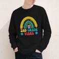 2nd Grade Vibes Back To School Rainbow Second Grade Youth Long Sleeve Tee