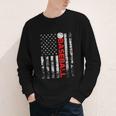 American Flag Baseball Team Baseball Player Baseball Youth Long Sleeve Tee