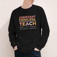 Assistant Principal Back To School Appreciation Principals Youth Long Sleeve Tee Assistant Principal Back To School Appreciation Principals Youth Long Sleeve Tee
