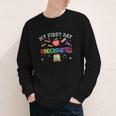 Back To School My First Day Of Kindergarten Boy Girl Youth Long Sleeve Tee