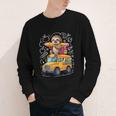 Back To School Sloth School Bus 100 Days Of School Youth Long Sleeve Tee