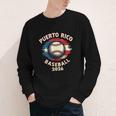 Baseball 2026 Puerto Rico Island Pride Sports Theme Youth Long Sleeve Tee
