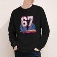 Baseball Drip 67 Meme Six Seven 6-7 Gen Alpha Slang Youth Long Sleeve Tee Baseball Drip 67 Meme Six Seven 6-7 Gen Alpha Slang Youth Long Sleeve Tee