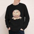 Baseball Drip Ice Cream Melting Illustration Youth Long Sleeve Tee